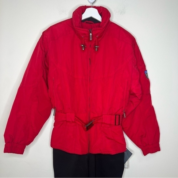 NWT Vintage Tyrolia Onsie Ski Suit Red Size 10 - Picture 3 of 13